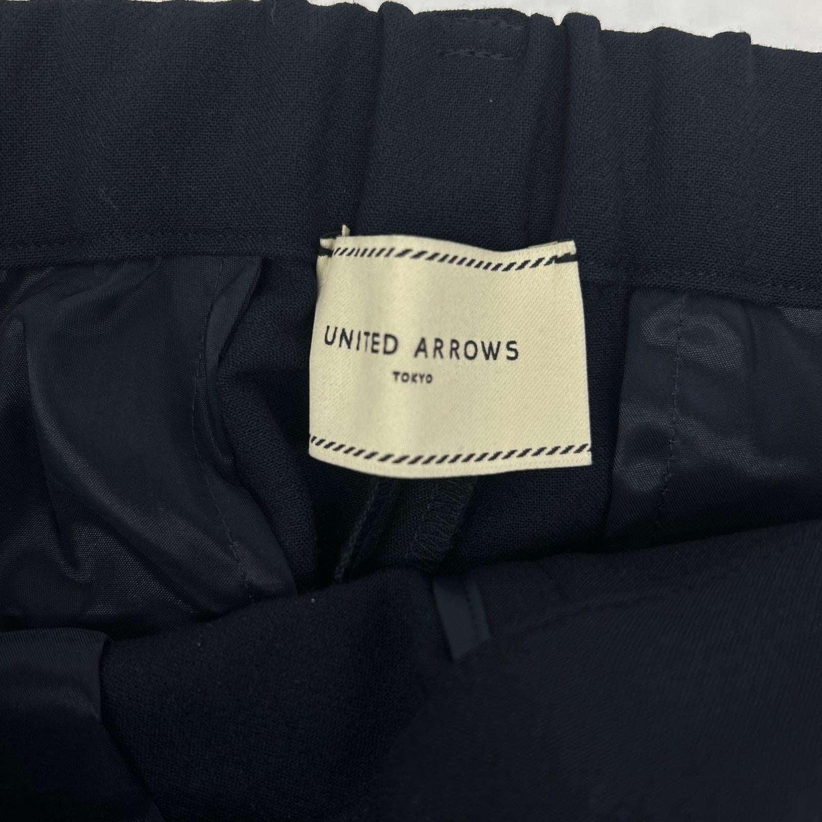 UNITED ARROWS ユナイテッドアローズ 1514-1-993030 ダークネイビー センタープレス テーパードパンツ ボトムス