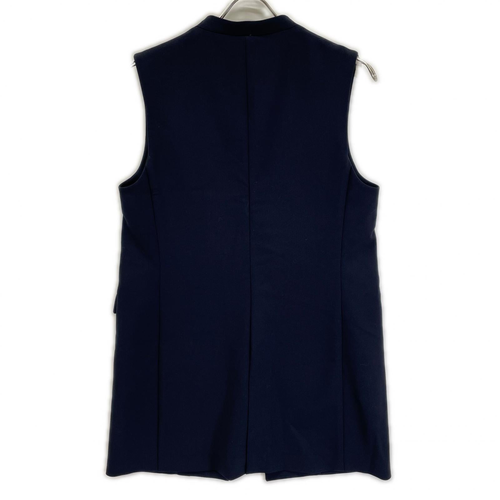 UNITED ARROWS ユナイテッドアローズ 1522-1-443030 ネイビー ウォッシャブル ダブルクロス ジレベスト ベスト