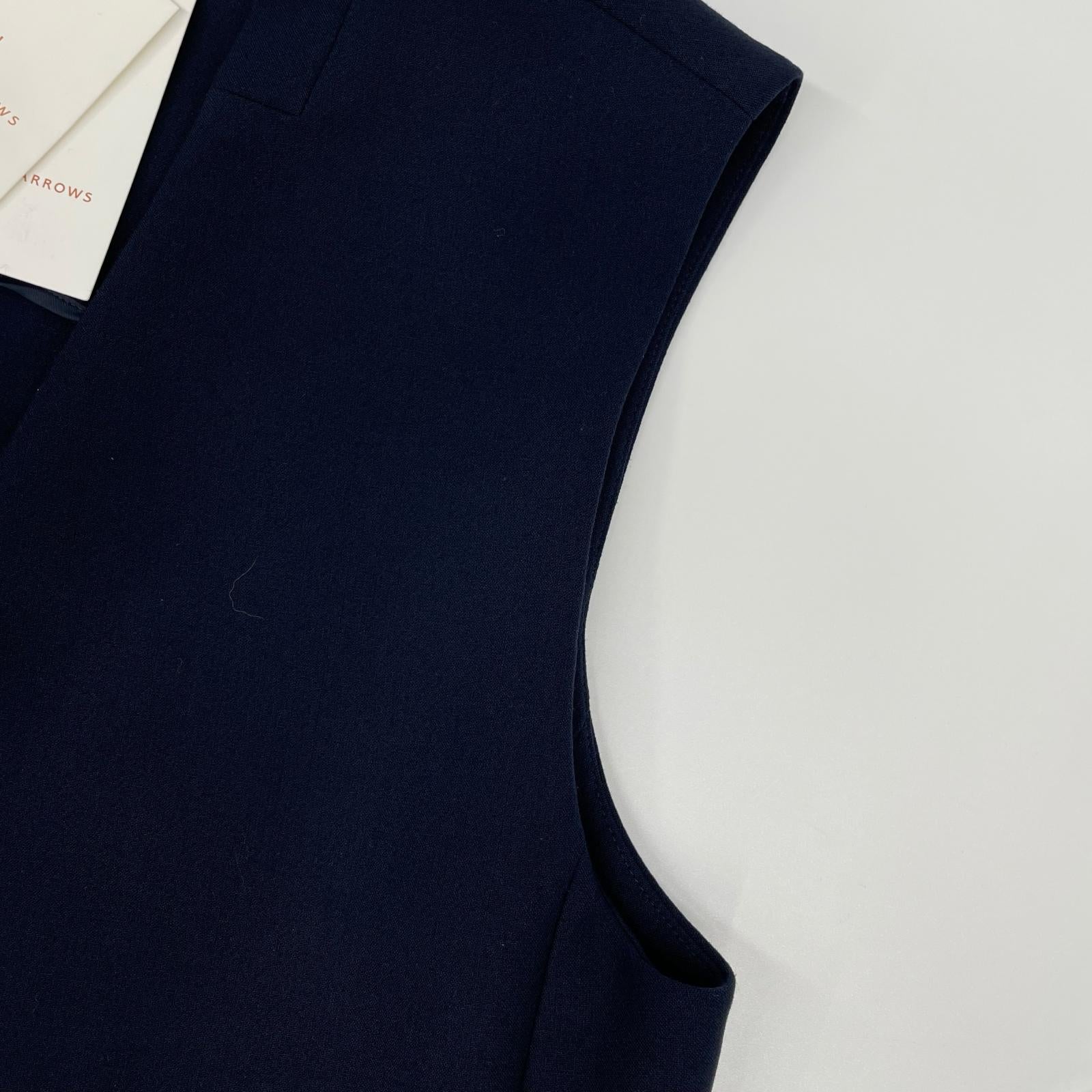UNITED ARROWS ユナイテッドアローズ 1522-1-443030 ネイビー ウォッシャブル ダブルクロス ジレベスト ベスト