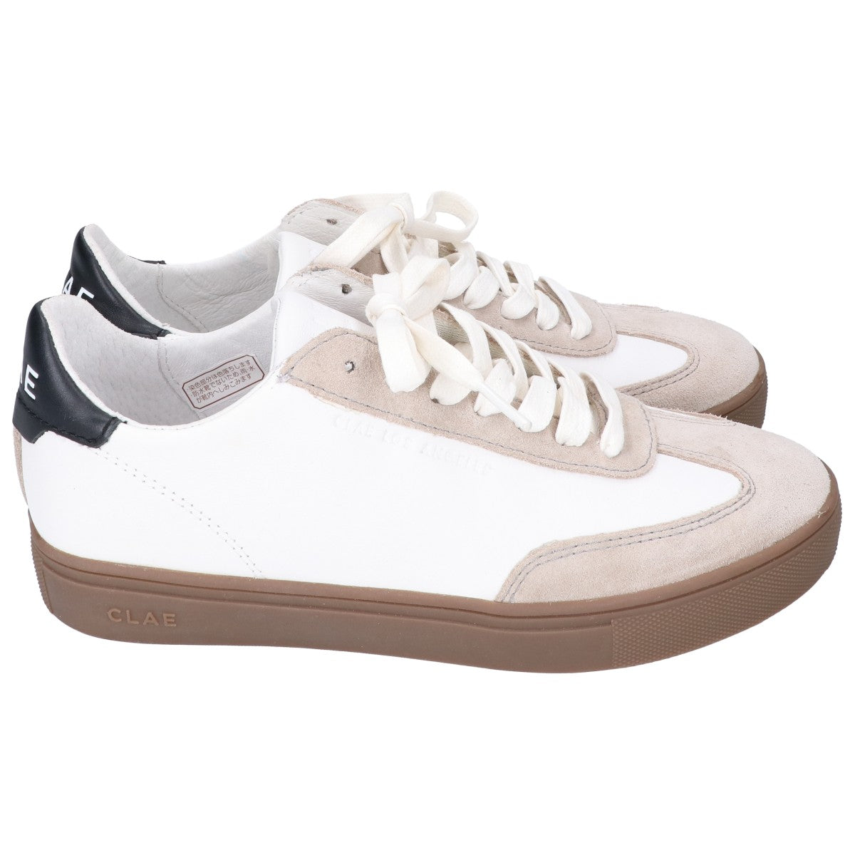 CLae クレー CL24CDN04 ホワイト×ブラック レザー DEANE/ディーン ローパットスニーカー シューズ
