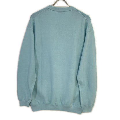 BEAUTY&YOUTH UNITED ARROWS ビューティアンドユース ユナイテッドアローズ 1213-117-4001 ライトブルー コットン混 パール ステッチ フォルム クルーネック ニット トップス