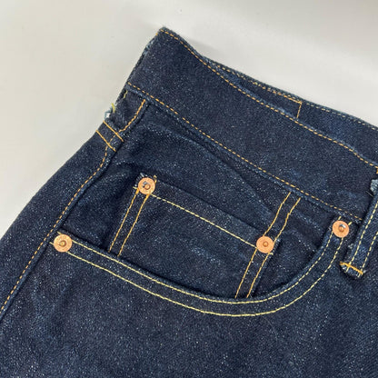 TEDMAN テッドマン インディゴ コットン バックプリント DEVIL参号 セルビッチデニムパンツ ボトムス