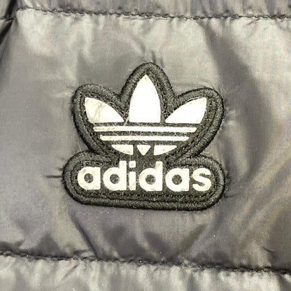 adidas アディダス FL0004 ブラック ナイロン ジップアップブルゾン ダウンジャケット ジャケット