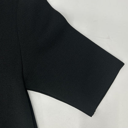 ADORE アドーア ブラック Vネック ドライストレッチ フリルヘム トップス トップス