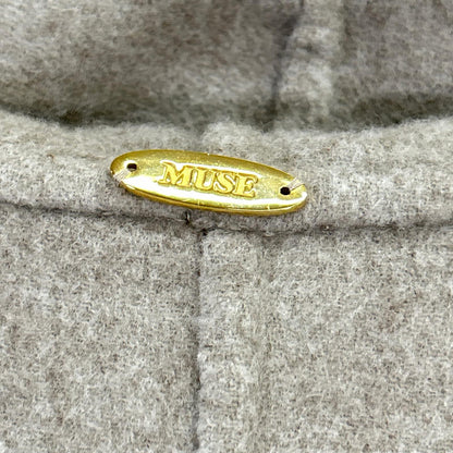 MUSE ミューズ 21-020-500-4030 victorian ベージュ ウール×コットン フーデッドポンチョコート コート