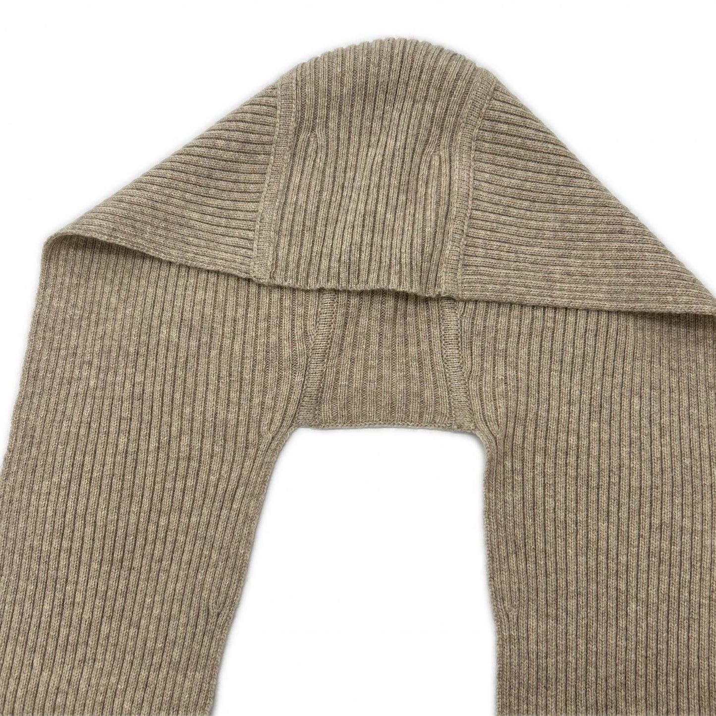 GALLARDAGALANTE ガリャルダガランテ GGZ1052305A0007 Beige Wool-Blend Hoodie Set V-Neck Knit Pullover Top