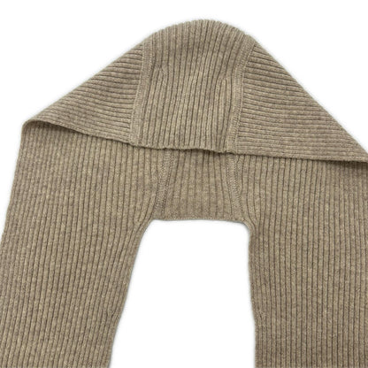 GALLARDAGALANTE ガリャルダガランテ GGZ1052305A0007 Beige Wool-Blend Hoodie Set V-Neck Knit Pullover Top