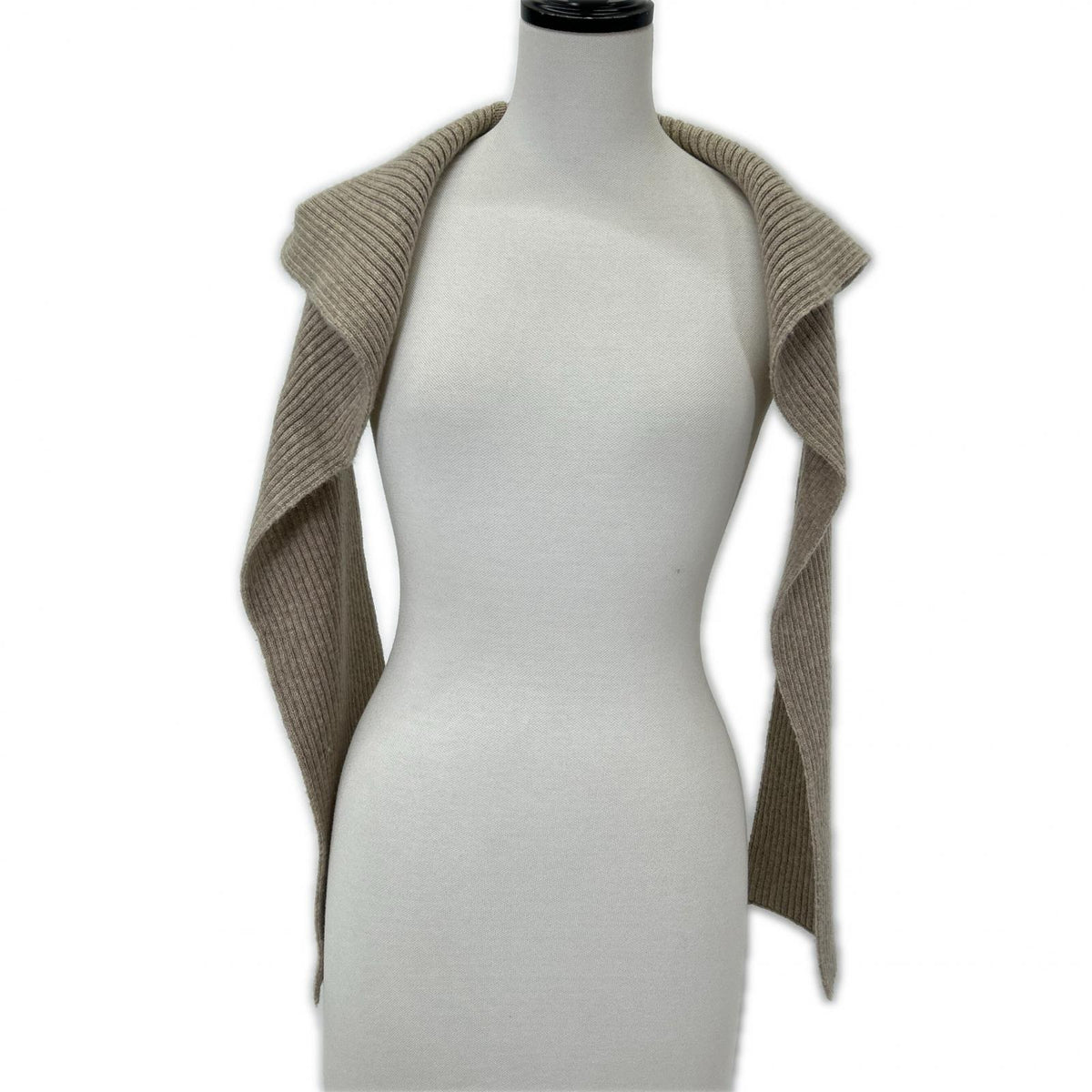 GALLARDAGALANTE ガリャルダガランテ GGZ1052305A0007 Beige Wool-Blend Hoodie Set V-Neck Knit Pullover Top