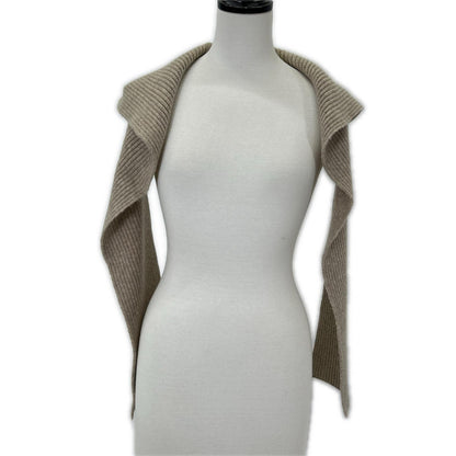 GALLARDAGALANTE ガリャルダガランテ GGZ1052305A0007 Beige Wool-Blend Hoodie Set V-Neck Knit Pullover Top