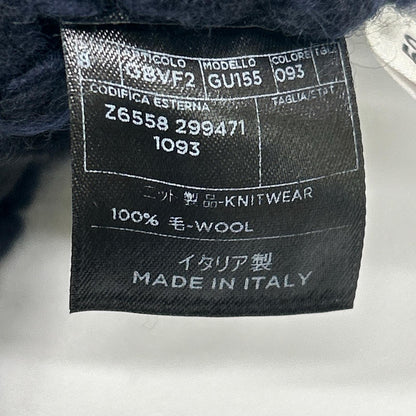 GUCCI グッチ 299471 ネイビー ウール100 ケーブルニット ショートコート コート