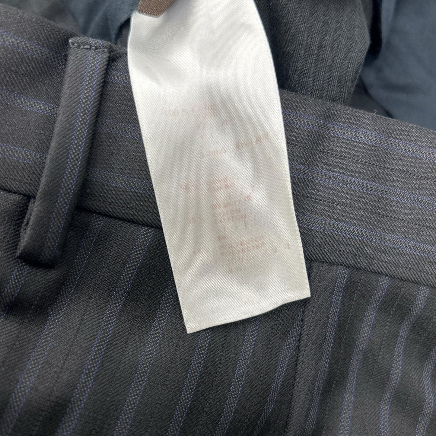 LOUIS VUITTON ルイヴィトン 12AW RM122F H2C9SAW5I ブラック ストライプ ダミエライナー セットアップピンストライプスーツ スーツ セットアップ