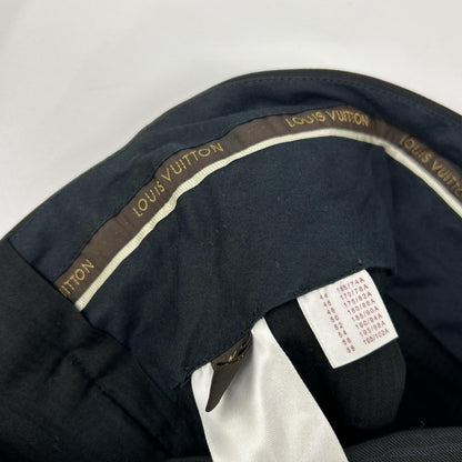 LOUIS VUITTON ルイヴィトン 12AW RM122F H2C9SAW5I ブラック ストライプ ダミエライナー セットアップピンストライプスーツ スーツ セットアップ