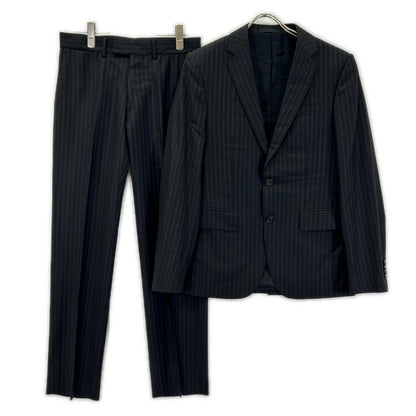 LOUIS VUITTON ルイヴィトン 12AW RM122F H2C9SAW5I ブラック ストライプ ダミエライナー セットアップピンストライプスーツ スーツ セットアップ
