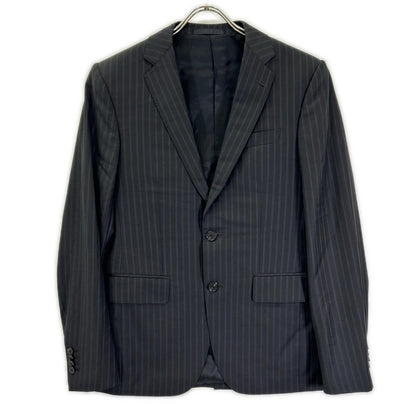 LOUIS VUITTON ルイヴィトン 12AW RM122F H2C9SAW5I ブラック ストライプ ダミエライナー セットアップピンストライプスーツ スーツ セットアップ