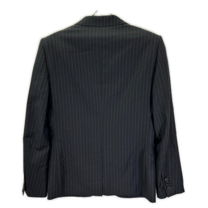 LOUIS VUITTON ルイヴィトン 12AW RM122F H2C9SAW5I ブラック ストライプ ダミエライナー セットアップピンストライプスーツ スーツ セットアップ