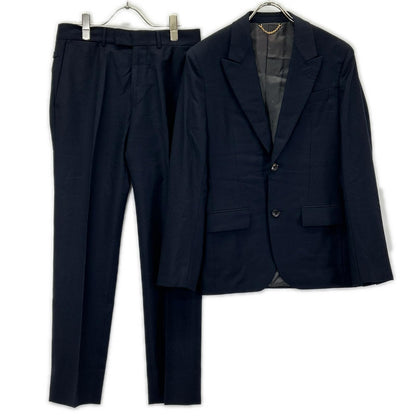 LOUIS VUITTON ルイヴィトン 15AW RM152F H8CA1EUWK ブラック ピークドラペル モノグラムライナー スーツセットアップ スーツ セットアップ