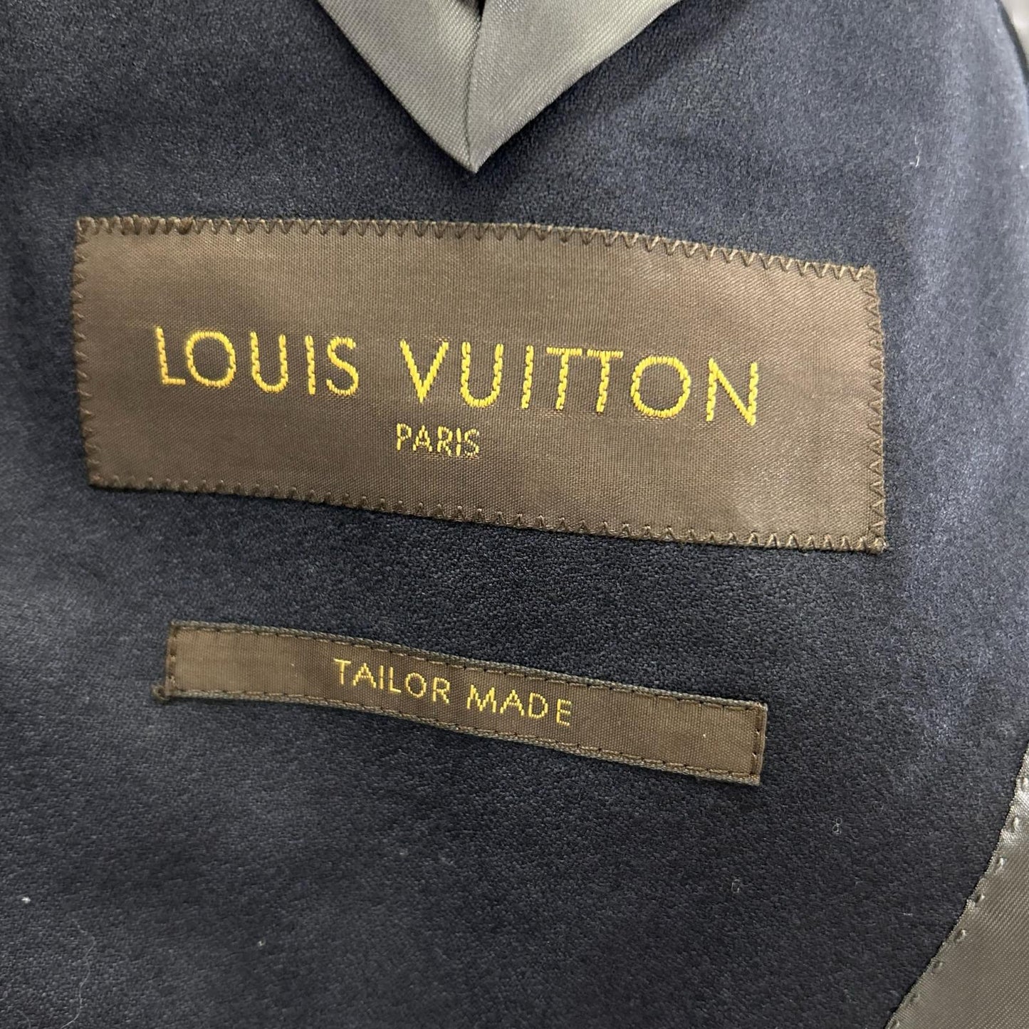 LOUIS VUITTON ルイヴィトン 15AW RM152F H8CA1EUWK ブラック ピークドラペル モノグラムライナー スーツセットアップ スーツ セットアップ