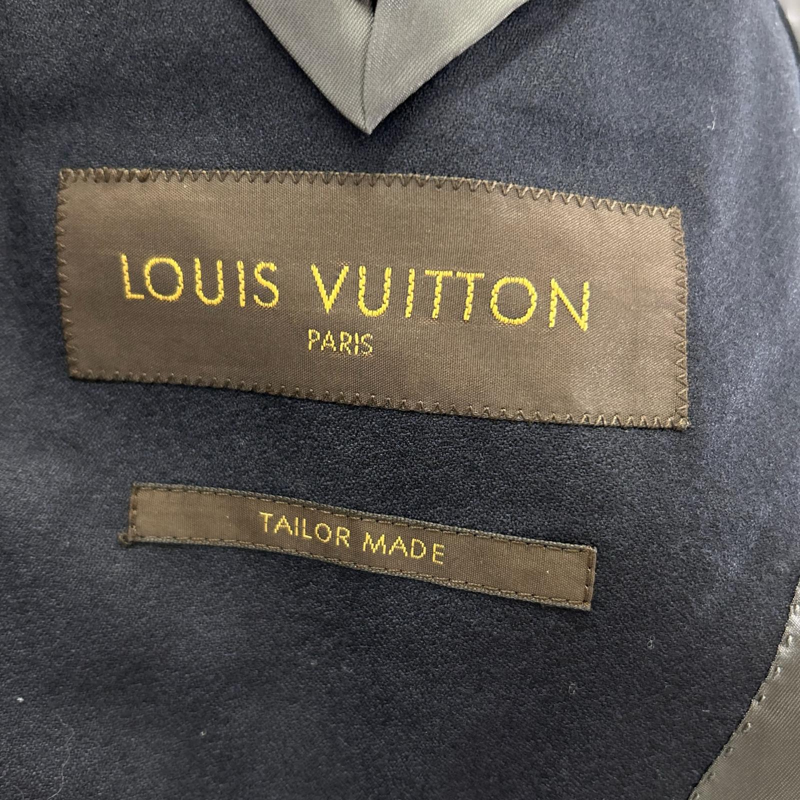 LOUIS VUITTON ルイヴィトン 15AW RM152F H8CA1EUWK ブラック ピークドラペル モノグラムライナー スーツセットアップ スーツ セットアップ