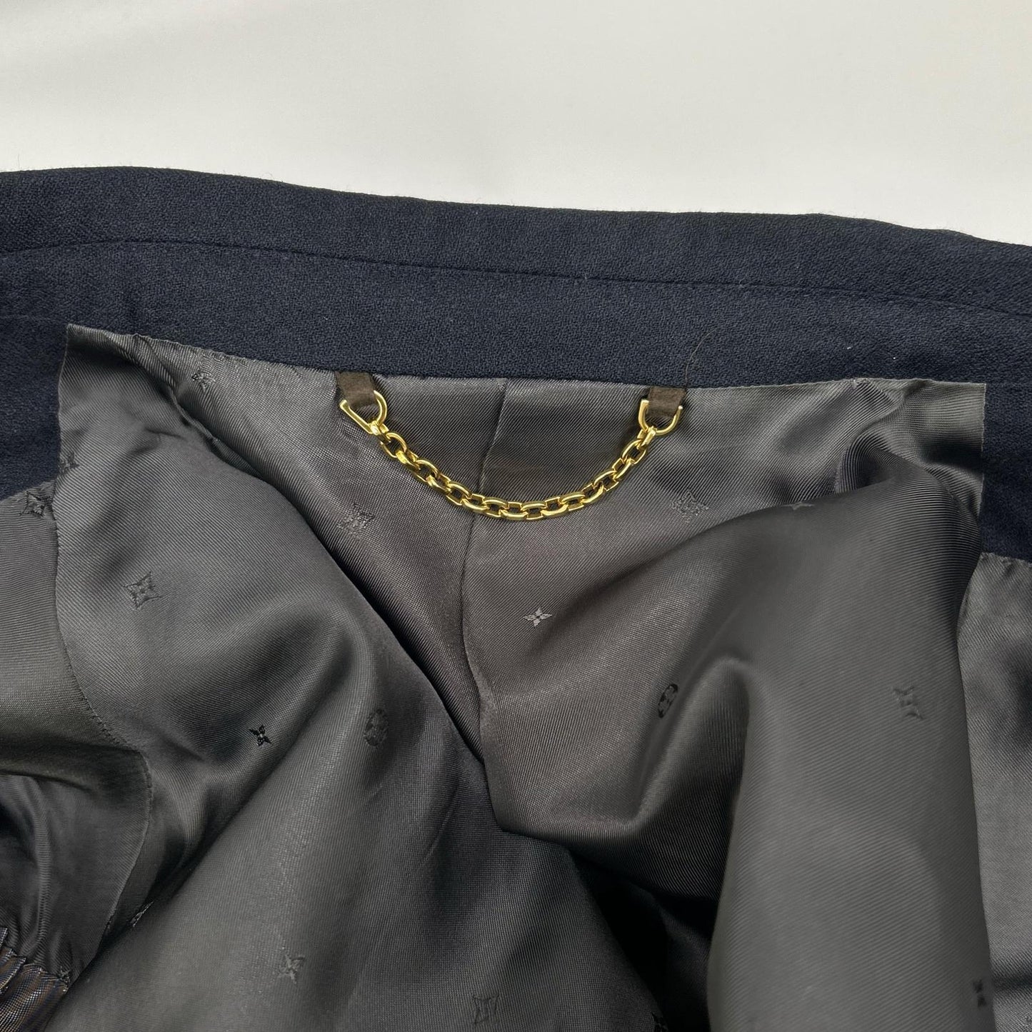 LOUIS VUITTON ルイヴィトン 15AW RM152F H8CA1EUWK ブラック ピークドラペル モノグラムライナー スーツセットアップ スーツ セットアップ