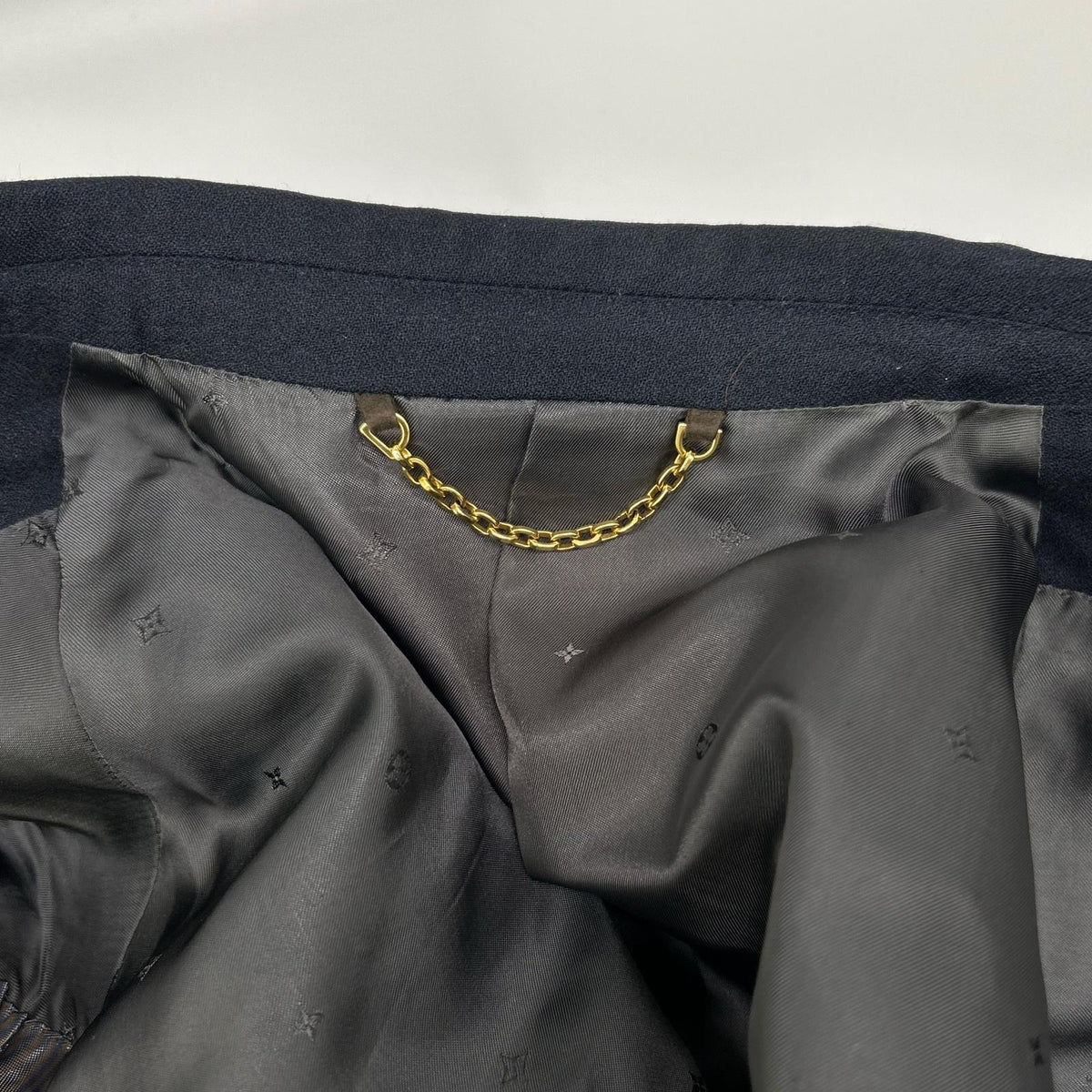 LOUIS VUITTON ルイヴィトン 15AW RM152F H8CA1EUWK ブラック ピークドラペル モノグラムライナー スーツセットアップ スーツ セットアップ