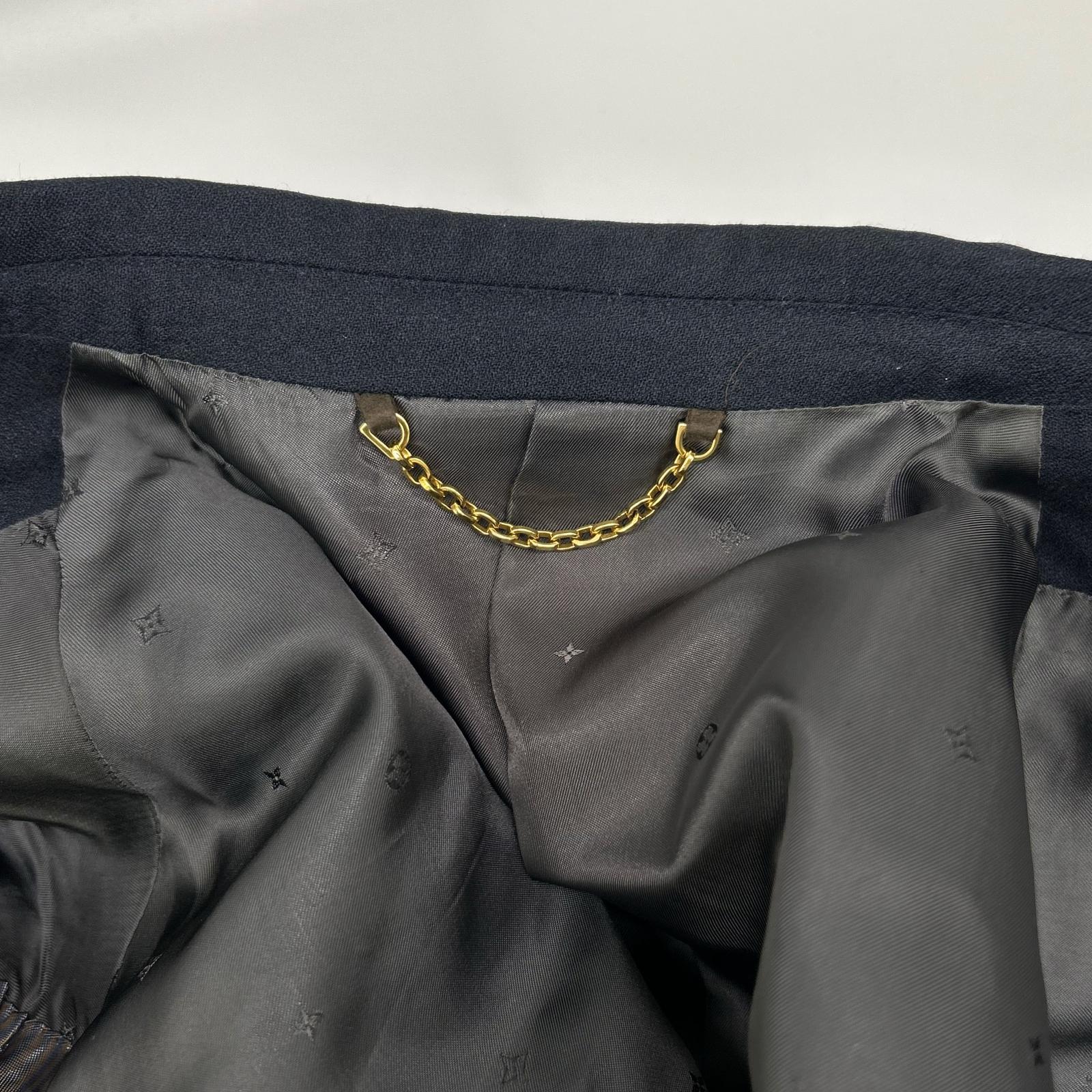 LOUIS VUITTON ルイヴィトン 15AW RM152F H8CA1EUWK ブラック ピークドラペル モノグラムライナー スーツセットアップ スーツ セットアップ
