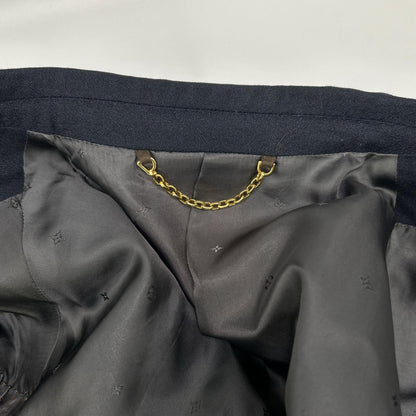 LOUIS VUITTON ルイヴィトン 15AW RM152F H8CA1EUWK ブラック ピークドラペル モノグラムライナー スーツセットアップ スーツ セットアップ