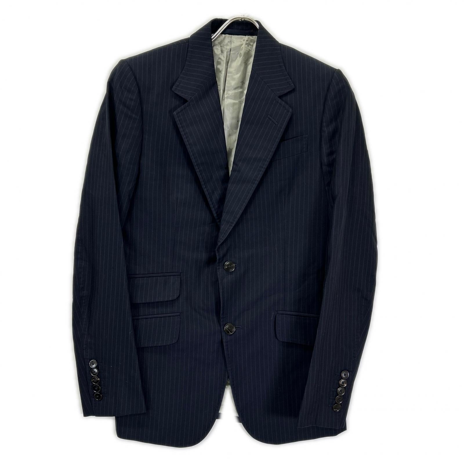 GUCCI グッチ 406130 Z414A ブラック ピンストライプ ビーインナー ダブルポケット スーツセットアップ スーツ セットアップ