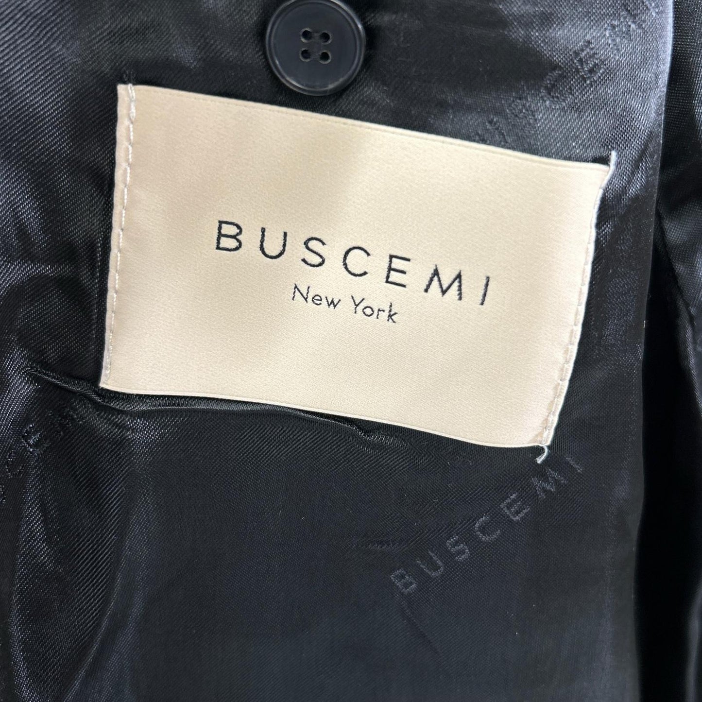 BUSCEMI Khaki camouflage boa long coat