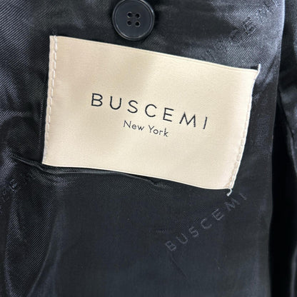 BUSCEMI Khaki camouflage boa long coat