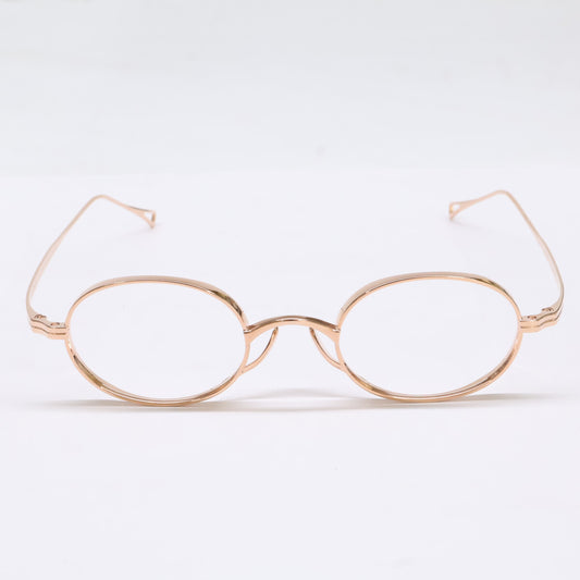 KameManNen KameManNen Like-New KMN9918 RG Lensless Oval-Shape Eyewear Glasses