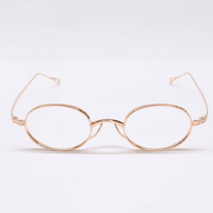 KameManNen KameManNen Like-New KMN9918 RG Lensless Oval-Shape Eyewear Glasses