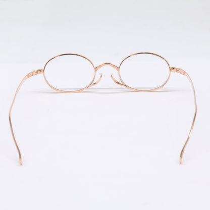 KameManNen KameManNen Like-New KMN9918 RG Lensless Oval-Shape Eyewear Glasses
