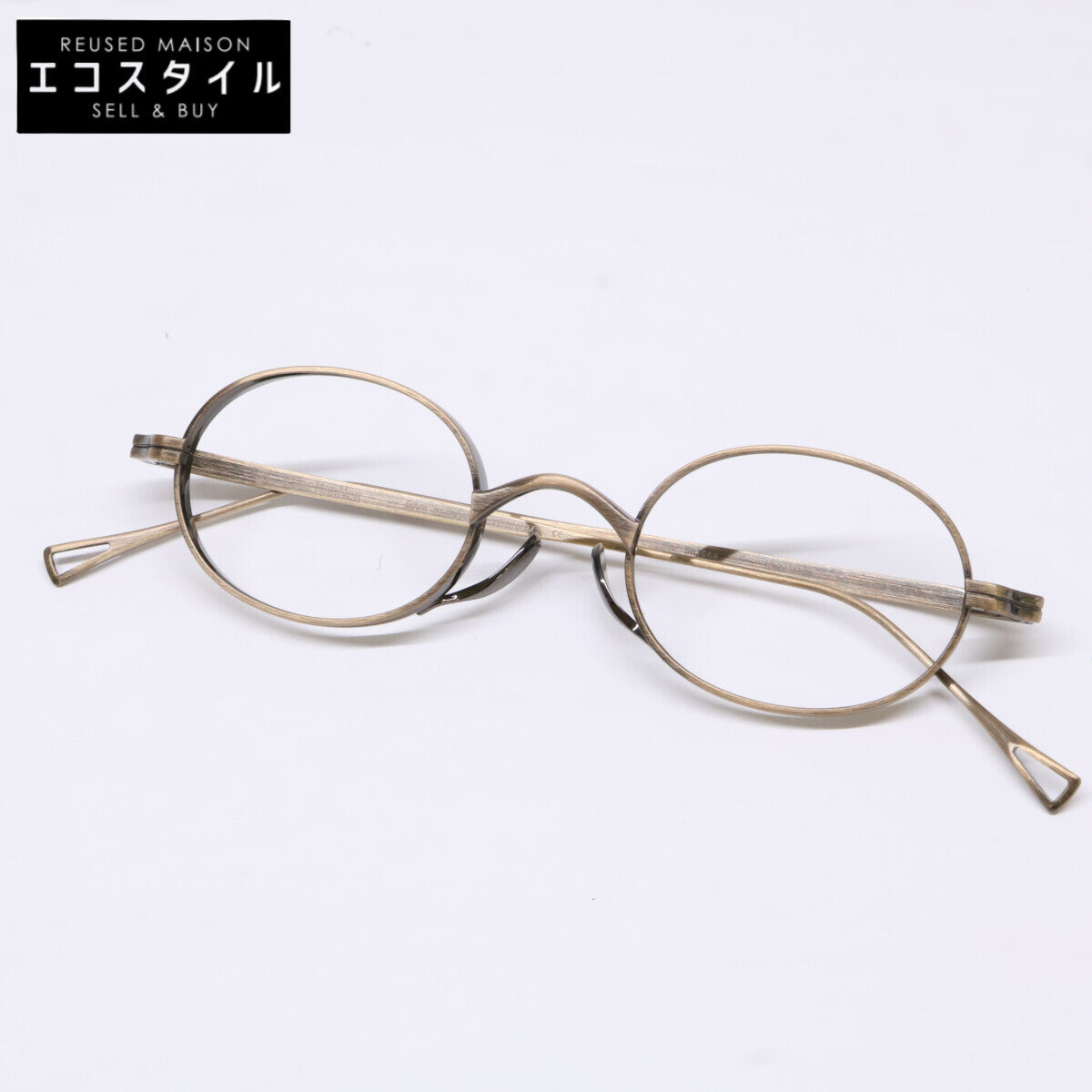 KameManNen KameManNen Like-New KMN9918 AG Lensless Oval-Shape Eyewear Glasses