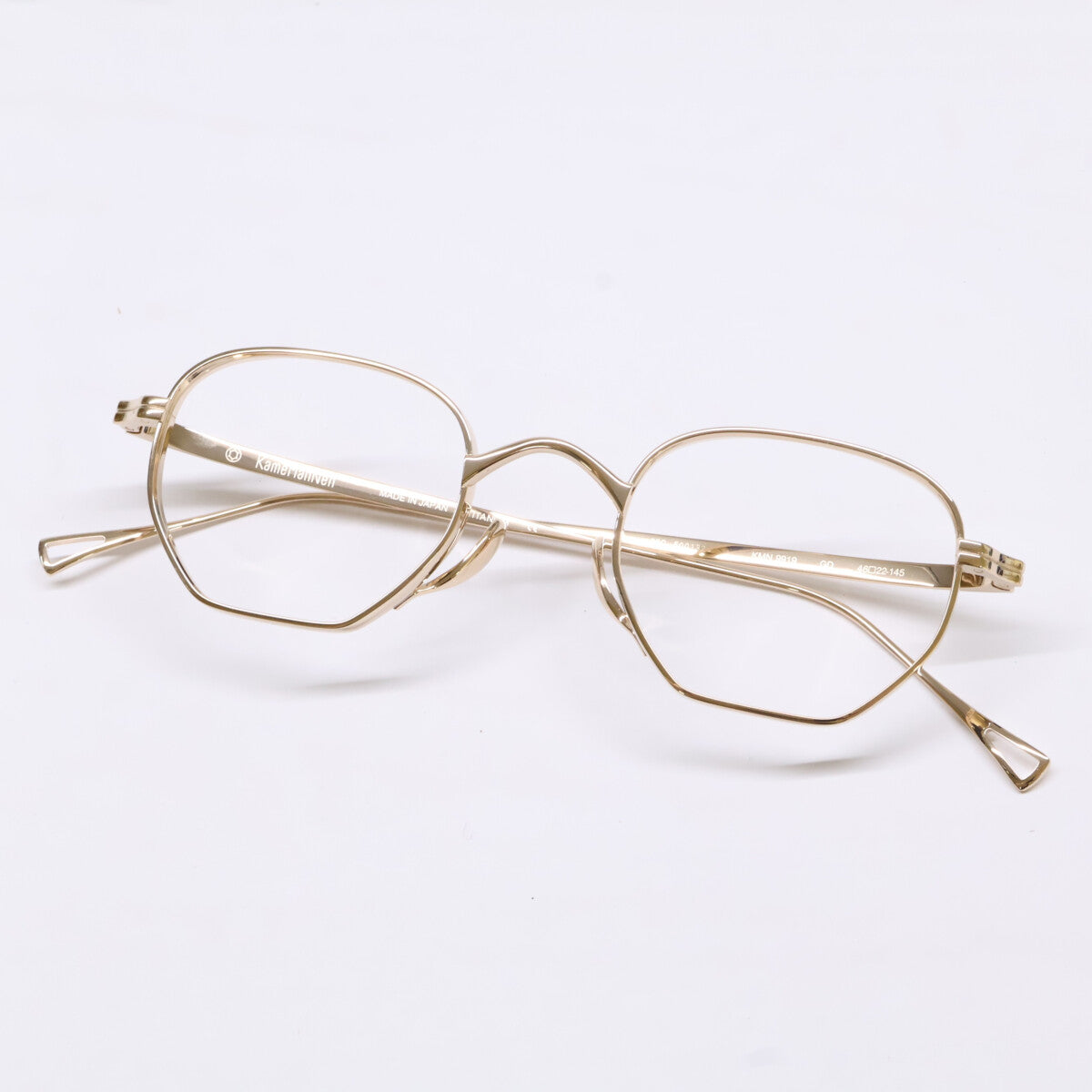 KameManNen KameManNen Like-New KMN9919 GD Lensless Strawberry-Shape Eyewear Glasses