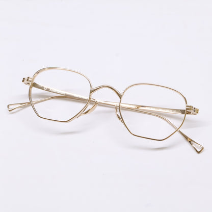 KameManNen KameManNen Like-New KMN9919 GD Lensless Strawberry-Shape Eyewear Glasses