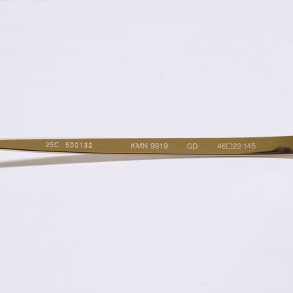 KameManNen KameManNen Like-New KMN9919 GD Lensless Strawberry-Shape Eyewear Glasses