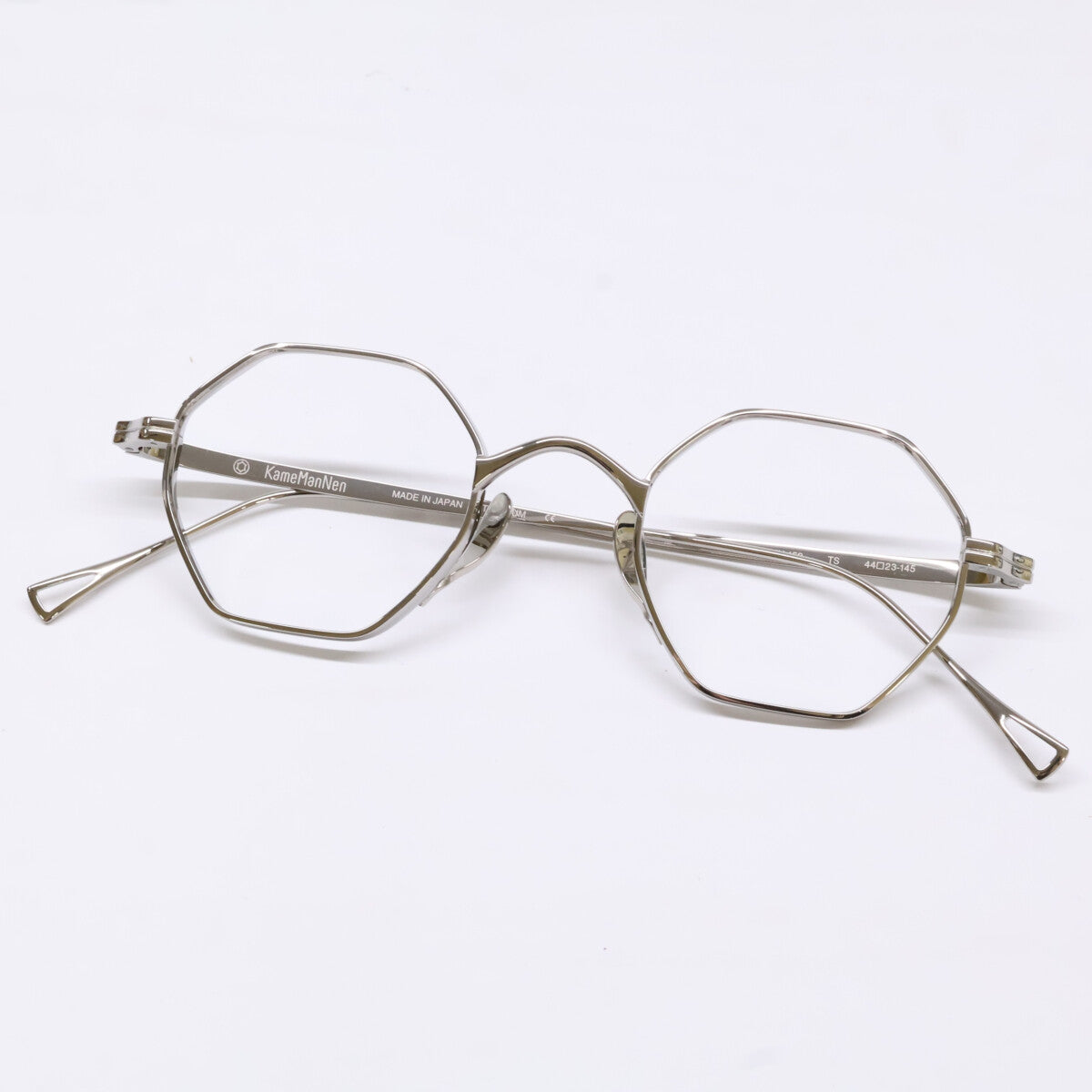 KameManNen KameManNen Like-New KMN152 TS Lensless Octagon-Shape Eyewear Glasses