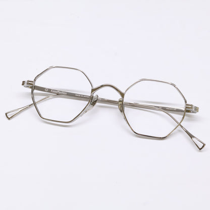 KameManNen KameManNen Like-New KMN152 TS Lensless Octagon-Shape Eyewear Glasses
