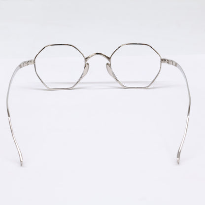 KameManNen KameManNen Like-New KMN152 TS Lensless Octagon-Shape Eyewear Glasses
