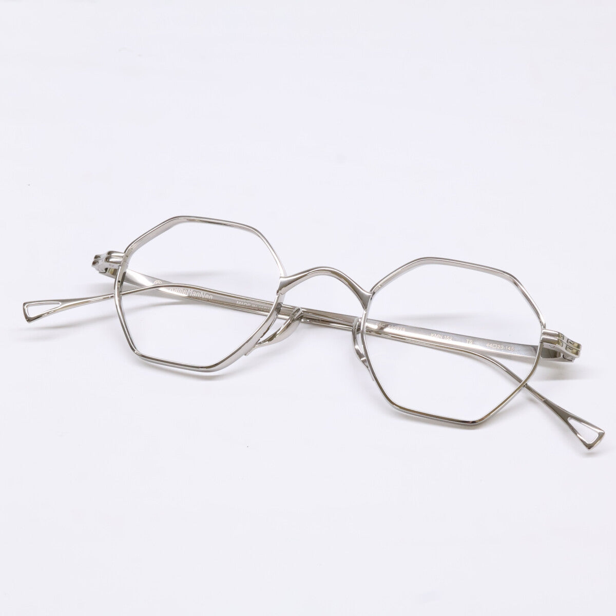 KameManNen KameManNen Like-New KMN152 TS Lensless Octagon-Shape Eyewear Glasses