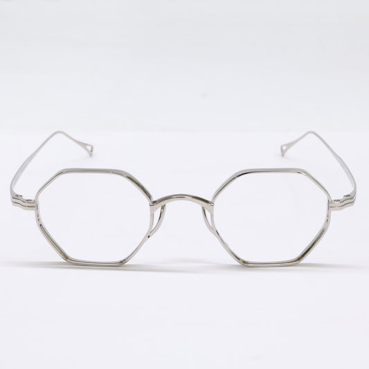 KameManNen KameManNen Like-New KMN152 TS Lensless Octagon-Shape Eyewear Glasses