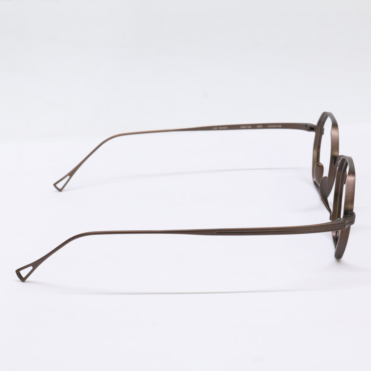KameManNen KameManNen Like-New KMN152 DBR Lensless Octagon-Shape Eyewear Glasses
