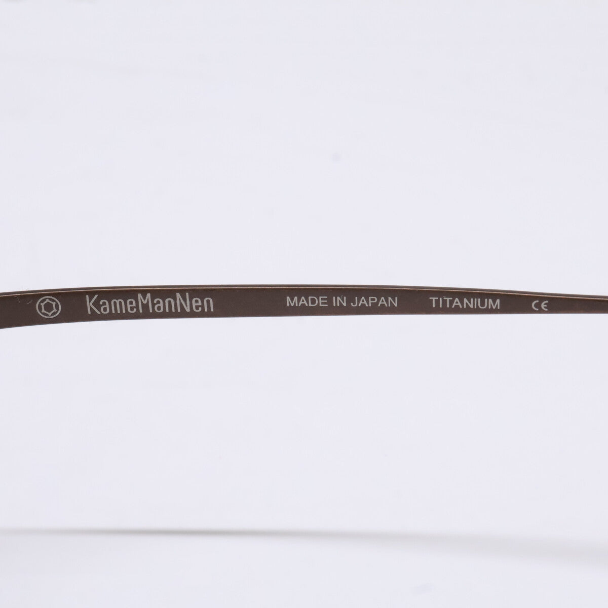 KameManNen KameManNen Like-New KMN152 DBR Lensless Octagon-Shape Eyewear Glasses