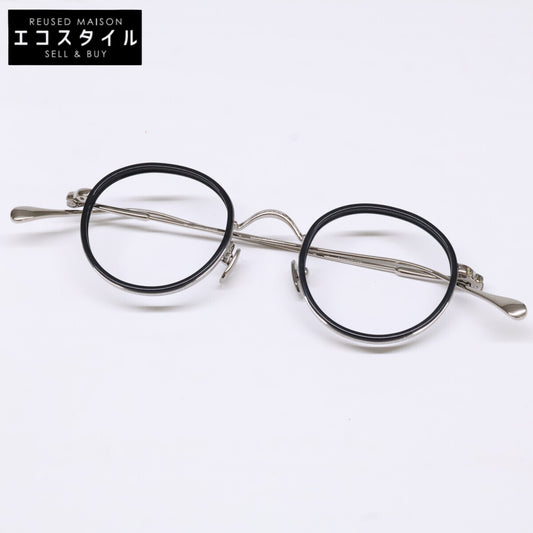 KameManNen カメマンネン 【新品同様】KMN139 BK/TS レンズなし コンビ ボストンシェイプ アイウェア 眼鏡