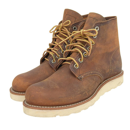 Red Wing レッドウィング 6-inch Classic Round カッパー ラフ＆タフ グッドイヤーレザーウェルト ラウンドトゥブーツ 茶 US6.5 9111 シューズ