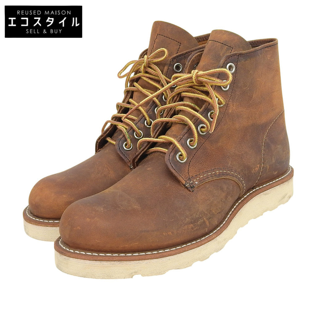 Red Wing レッドウィング 6-inch Classic Round カッパー ラフ＆タフ グッドイヤーレザーウェルト ラウンドトゥブーツ 茶 US6.5 9111 シューズ