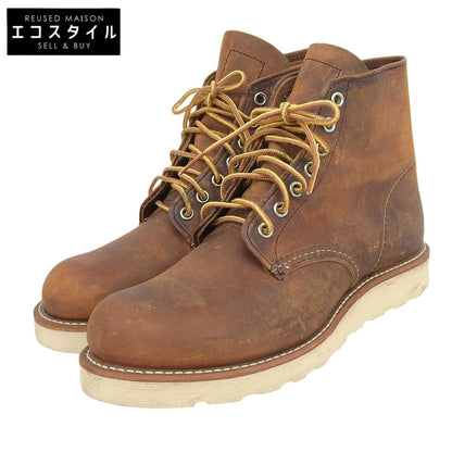 Red Wing レッドウィング 6-inch Classic Round カッパー ラフ＆タフ グッドイヤーレザーウェルト ラウンドトゥブーツ 茶 US6.5 9111 シューズ