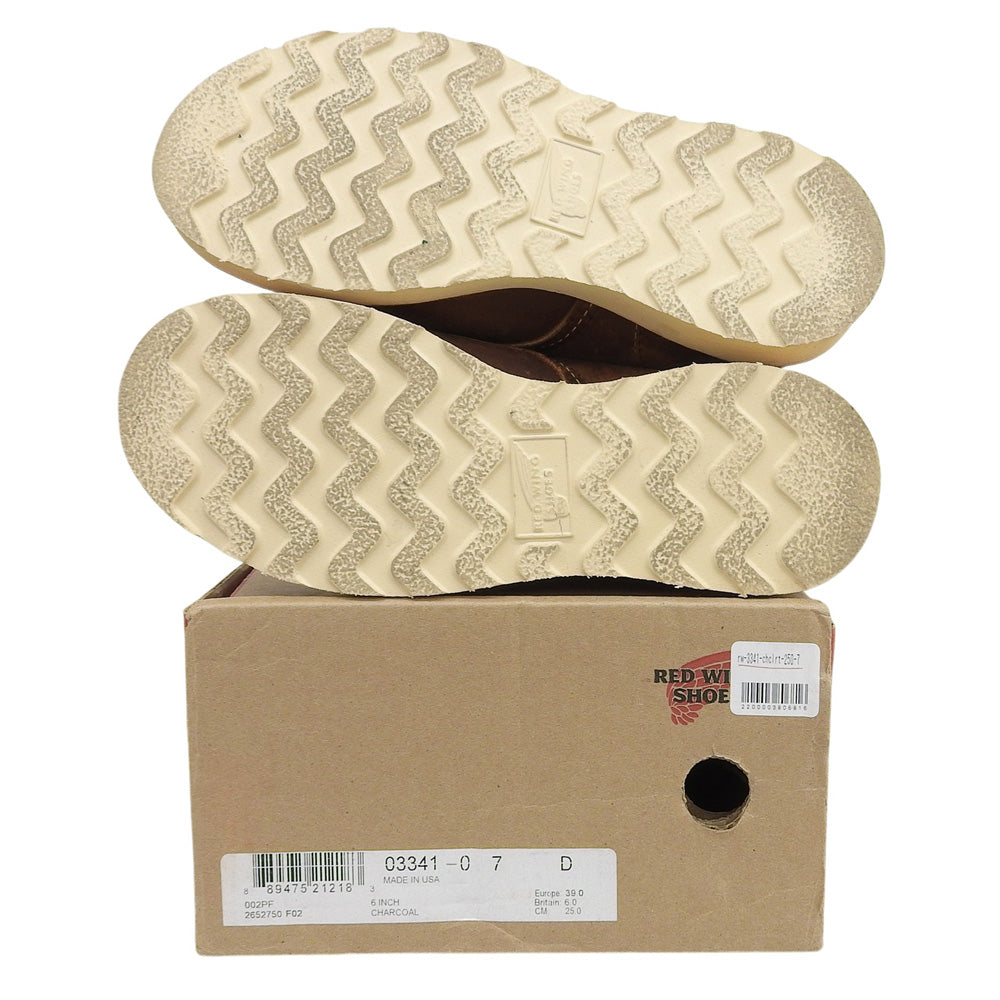 Red Wing レッドウィング 6-inch Classic Round カッパー ラフ＆タフ グッドイヤーレザーウェルト ラウンドトゥブーツ 茶 US6.5 9111 シューズ