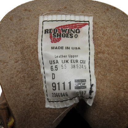 Red Wing レッドウィング 6-inch Classic Round カッパー ラフ＆タフ グッドイヤーレザーウェルト ラウンドトゥブーツ 茶 US6.5 9111 シューズ