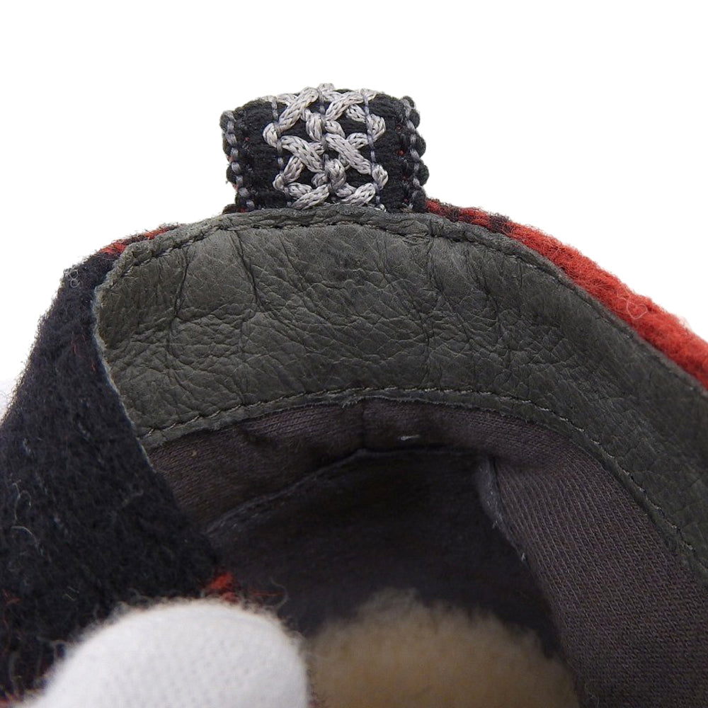 UGG アグ 美品 フリーモンプレイド チェック柄 チャッカタイプスニーカー シューズ メンズ レッド×ブラック 25cm 1019680 シューズ